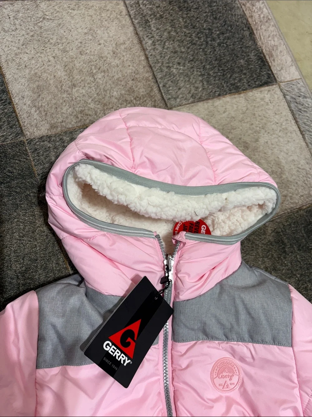 New GERRY pink reversible, winter jacket, girls
